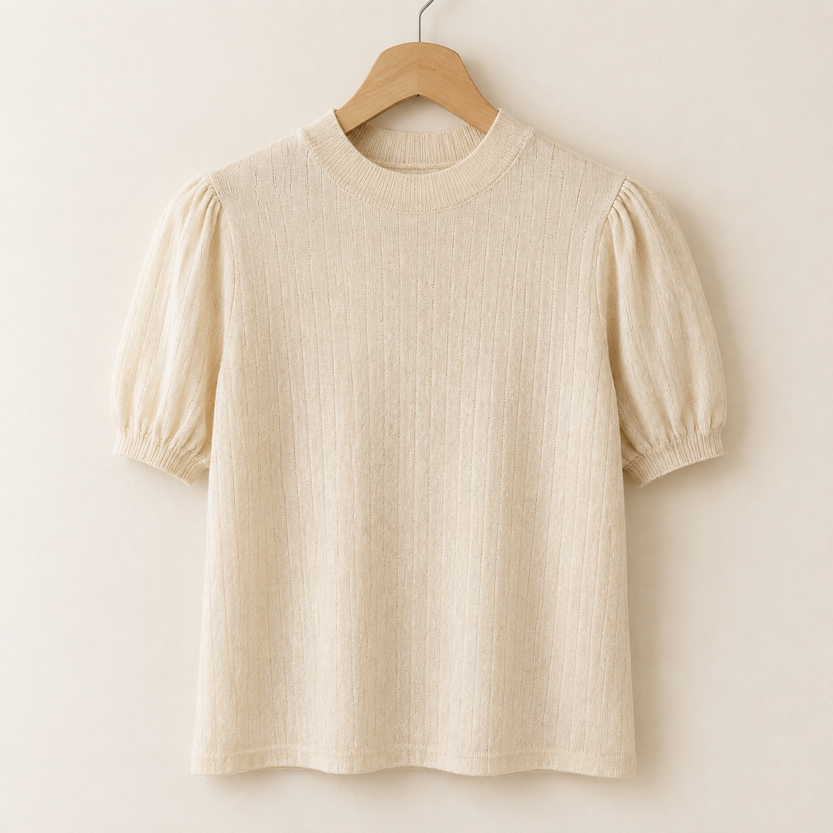 Blusa Tejida Cuello Alto para Mujer