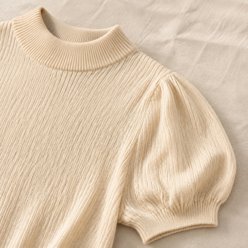 Blusa Tejida Cuello Alto para Mujer